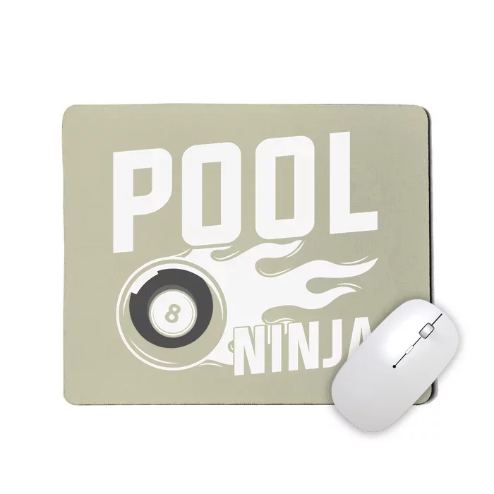 Father's Day Pool Ninja Billiards Player Gift For Dad Mousepad