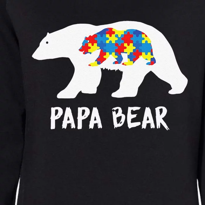 Fathers Day Papa Bear Gift Autism Awareness For Womens California Wash Sweatshirt