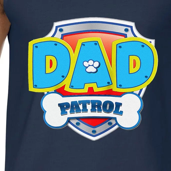 Funny Dad Patrol Dog Gift Birthday Party Comfort Colors® Tank Top