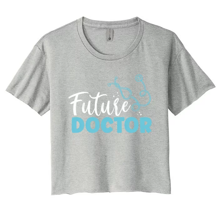 Future Doctor Pre Med Medic Outfit Medical Student Lifesaver Cute Gift Women's Crop Top Tee