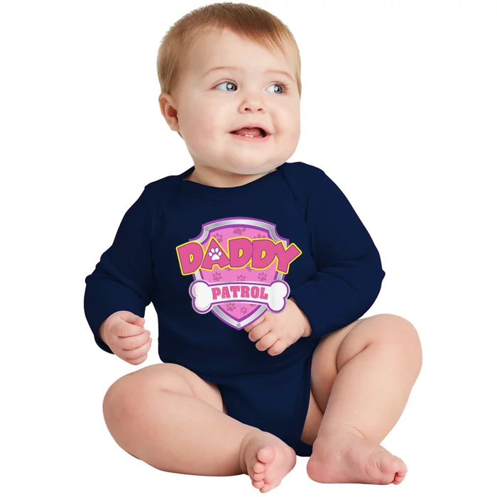 Funny Daddy Patrol Dog Mom, Dad For Women Gift Baby Long Sleeve Bodysuit