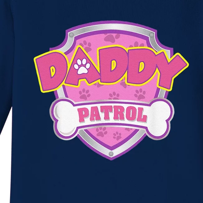 Funny Daddy Patrol Dog Mom, Dad For Women Gift Baby Long Sleeve Bodysuit