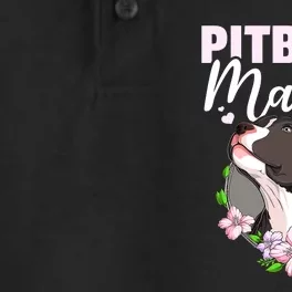 Funny Dog Pitbull Pittie Pitbull Mama Dry Zone Grid Performance Polo