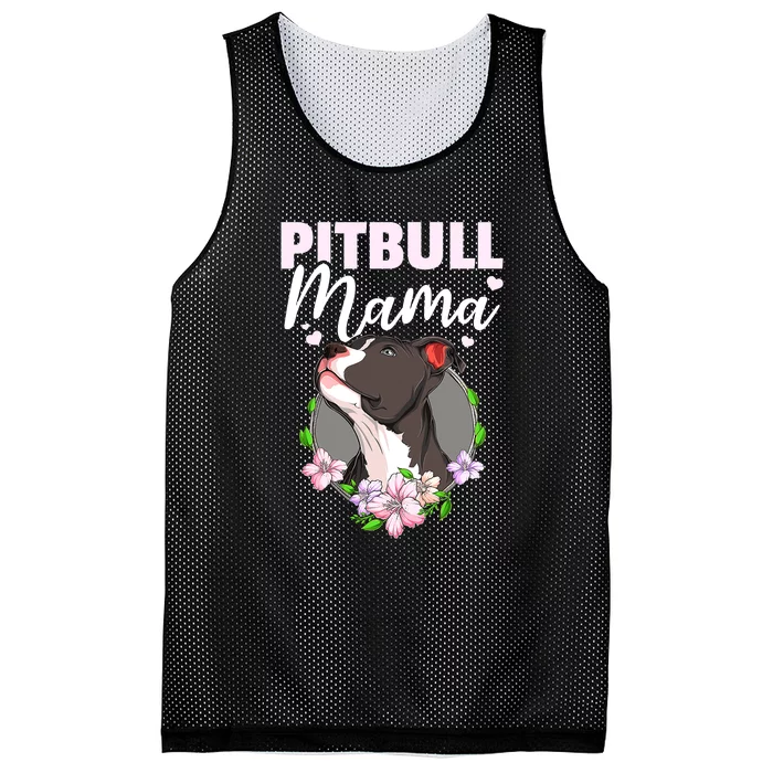 Funny Dog Pitbull Pittie Pitbull Mama Mesh Reversible Basketball Jersey Tank