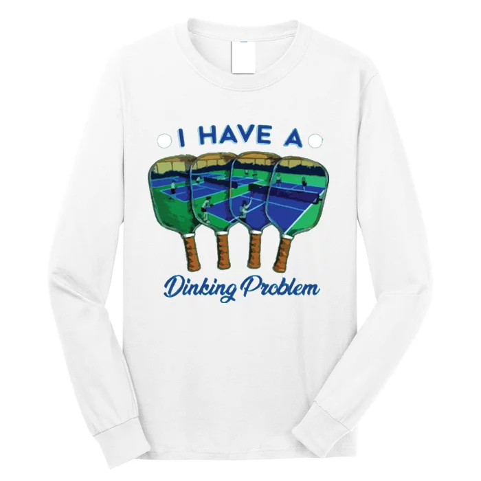 Fathers Day Pickleball Pickleball Birthday Gift Long Sleeve Shirt