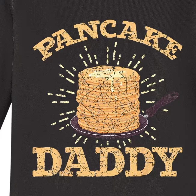 Fathers Day Pancake Daddy Pancake Chef Dad Foodie Pancake Baby Long Sleeve Bodysuit