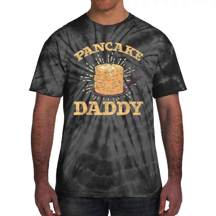 Fathers Day Pancake Daddy Pancake Chef Dad Foodie Pancake Tie-Dye T-Shirt