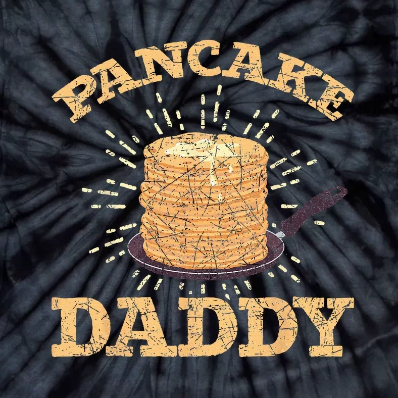 Fathers Day Pancake Daddy Pancake Chef Dad Foodie Pancake Tie-Dye T-Shirt