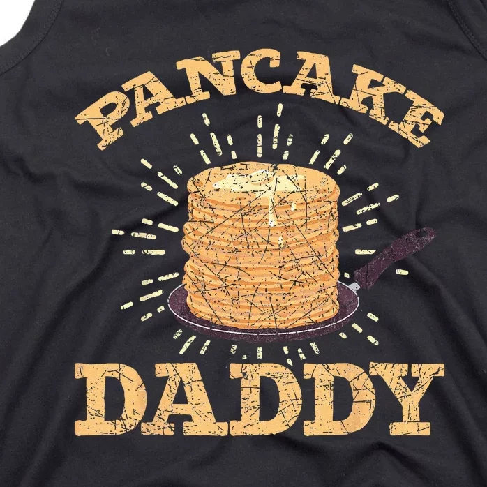 Fathers Day Pancake Daddy Pancake Chef Dad Foodie Pancake Tank Top