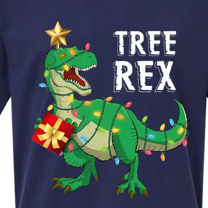 Festive Dino PJs Christmas Tree Rex Surprise Sueded Cloud Jersey T-Shirt