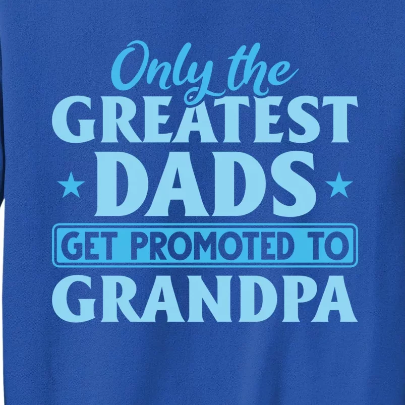 Funny Dad Promoted To Grandpa Best Dads Promoted To Grandpa Meaningful Gift Tall Sweatshirt