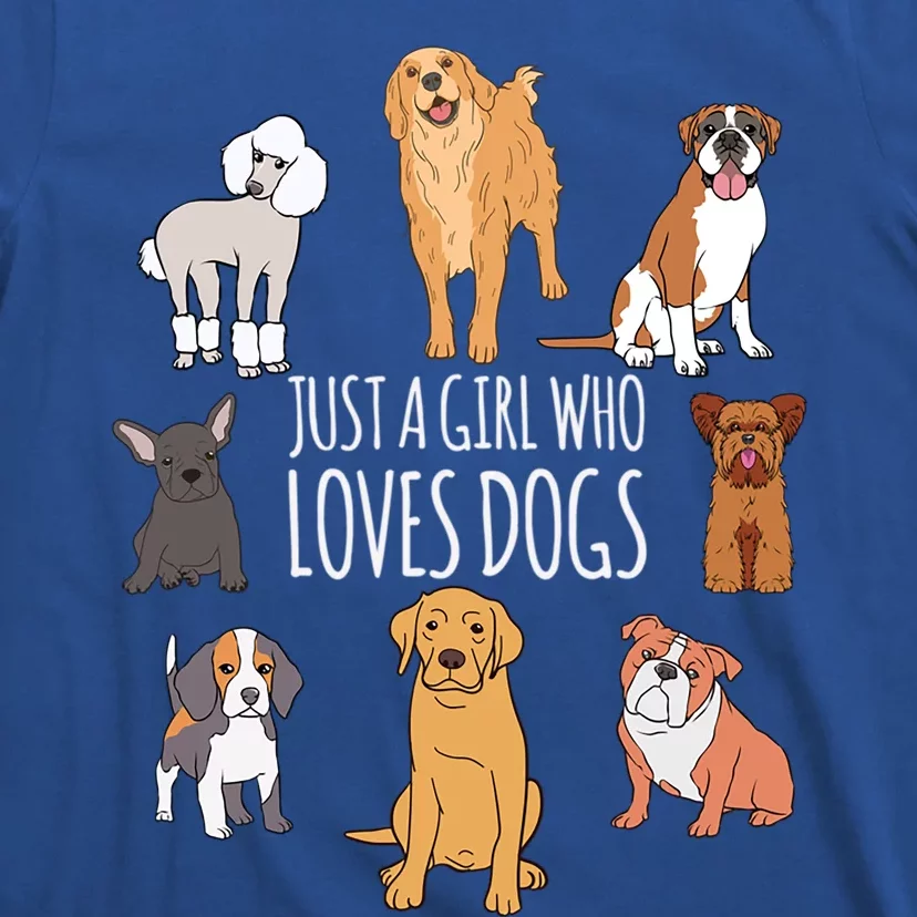 Fun Dog Puppy Lover Themed Cute Just A Who Loves Dogs Gift T-Shirt