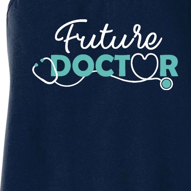 Future Doctor - Pre Med Outfit Medical Student Gift Women's Racerback Tank