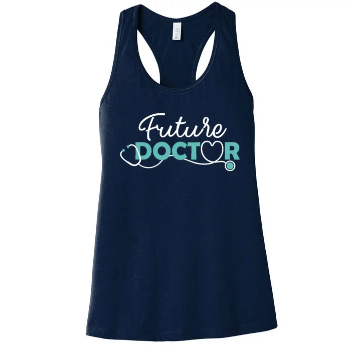 Future Doctor - Pre Med Outfit Medical Student Gift Women's Racerback Tank