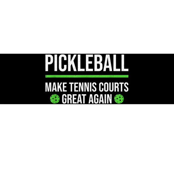 Funny Dink Player Pickleball Make Tennis Courts Great Again Gift Bumper Sticker