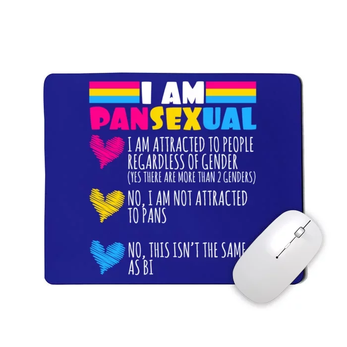 Funny Design Pansexual Gay Transsexual Q Pan Gift Mousepad