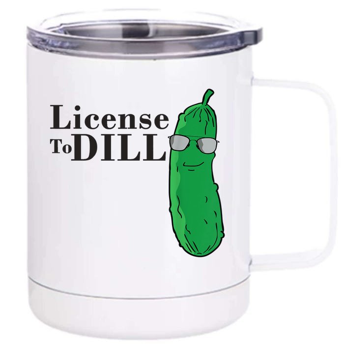 Funny Dill Pickle Gift Front & Back 12oz Stainless Steel Tumbler Cup