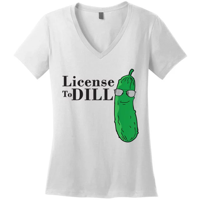 Funny Dill Pickle Gift Women's V-Neck T-Shirt