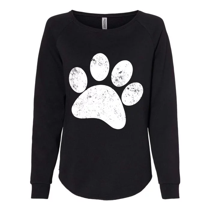 Funny Dog Paw Print Gift Vintage Dog Paw Gift Womens California Wash Sweatshirt