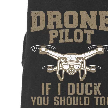 Funny Drone Pilot Design For Drone Operator Doggie 3-End Fleece Hoodie