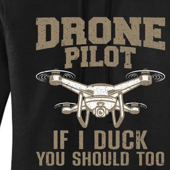 Funny Drone Pilot Design For Drone Operator Women's Pullover Hoodie