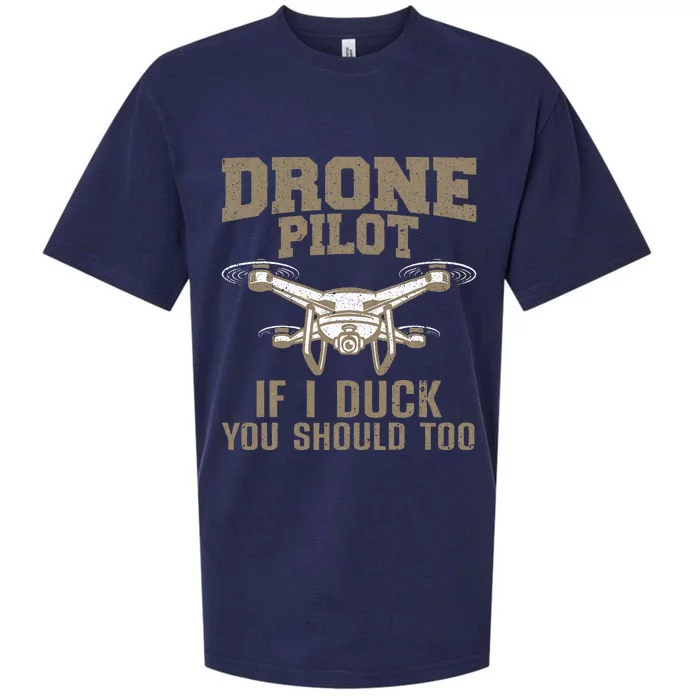 Funny Drone Pilot Design For Drone Operator Sueded Cloud Jersey T-Shirt