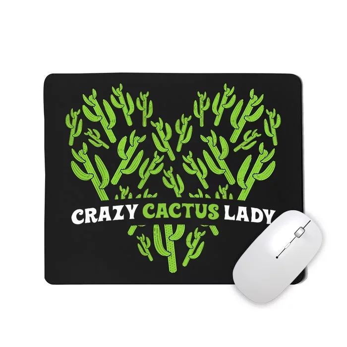 Funny Desert Plant Lover Outfit with Crazy Cactus Vibes Mousepad