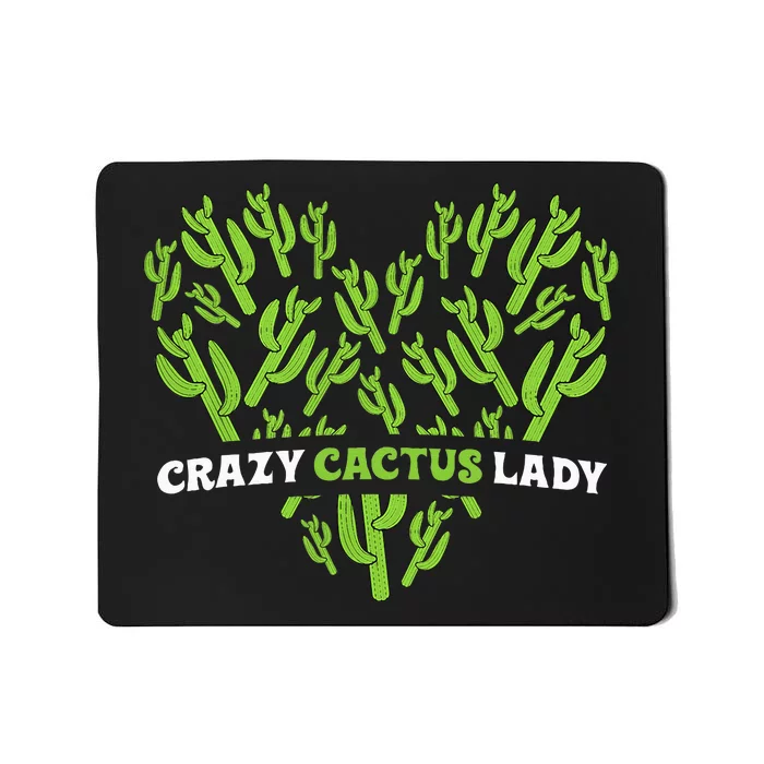 Funny Desert Plant Lover Outfit with Crazy Cactus Vibes Mousepad