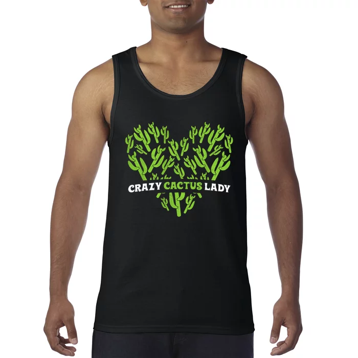 Funny Desert Plant Lover Outfit with Crazy Cactus Vibes Tank Top