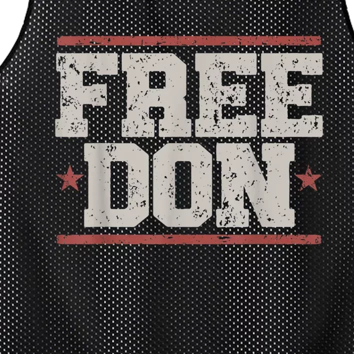 Free Don Pro Trump 2024 Republican Support Trump Mesh Reversible Basketball Jersey Tank