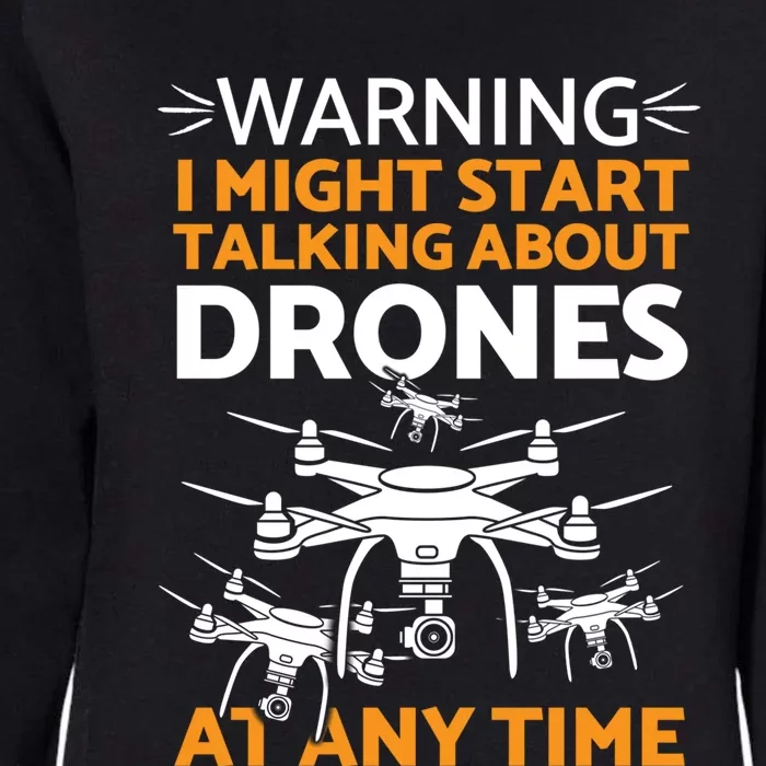 Funny Drone Pilot Cool Gift Womens California Wash Sweatshirt