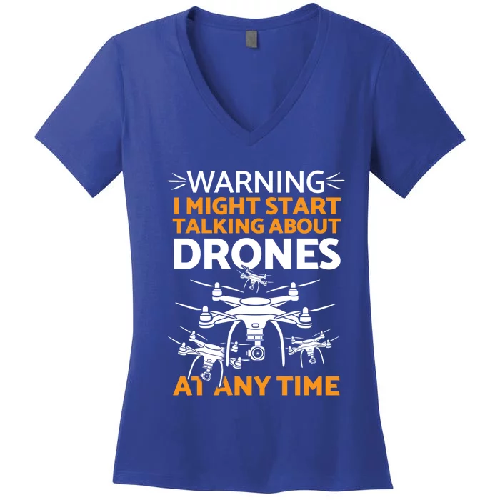 Funny Drone Pilot Cool Gift Women's V-Neck T-Shirt