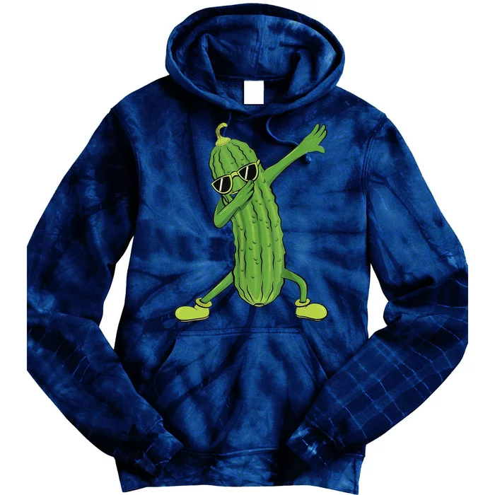 Funny Dabbing Pickle Gift Dancing Cucumber Lover Funny Gifts Tie Dye Hoodie