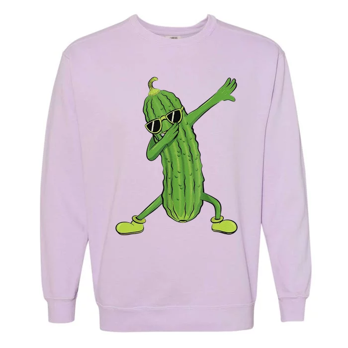 Funny Dabbing Pickle Gift Dancing Cucumber Lover Funny Gifts Garment-Dyed Sweatshirt