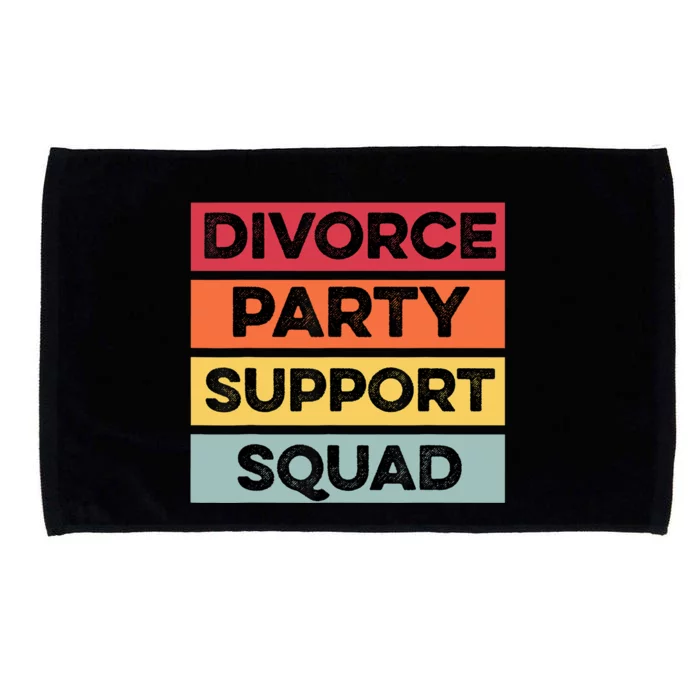 Funny Divorce Party Support Squad Celebration Microfiber Hand Towel