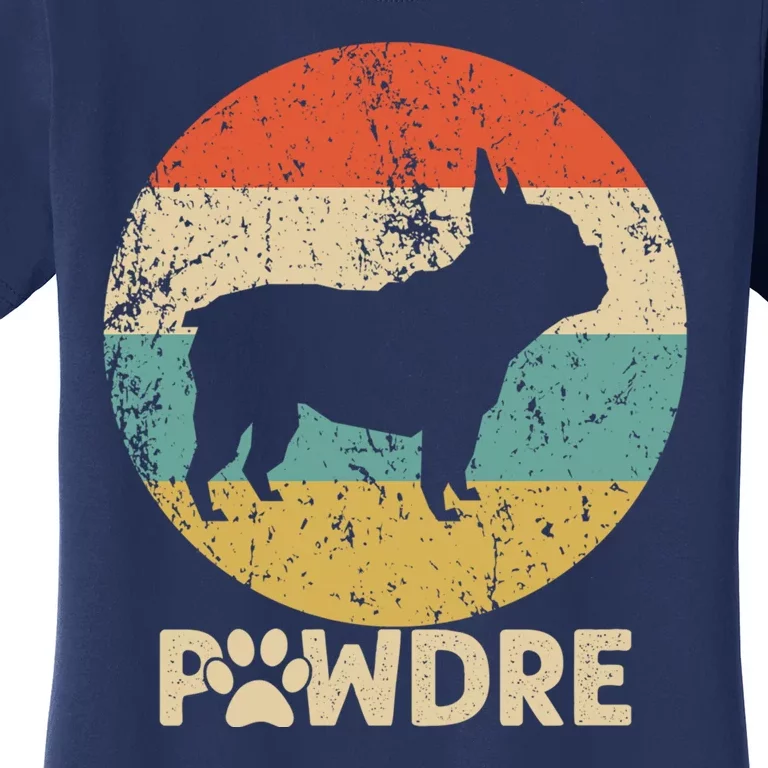 Fathers Day Pawdre Dog French Bulldog Gift Women's T-Shirt