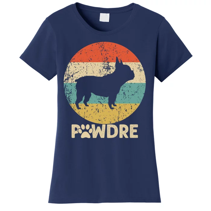 Fathers Day Pawdre Dog French Bulldog Gift Women's T-Shirt