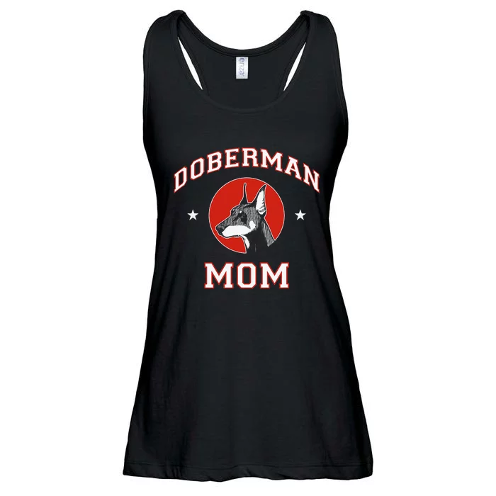 funny Doberman Pinscher Mom Dog Mother Ladies Essential Flowy Tank