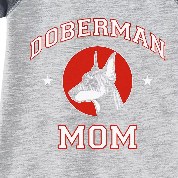 funny Doberman Pinscher Mom Dog Mother Infant Baby Jersey Bodysuit