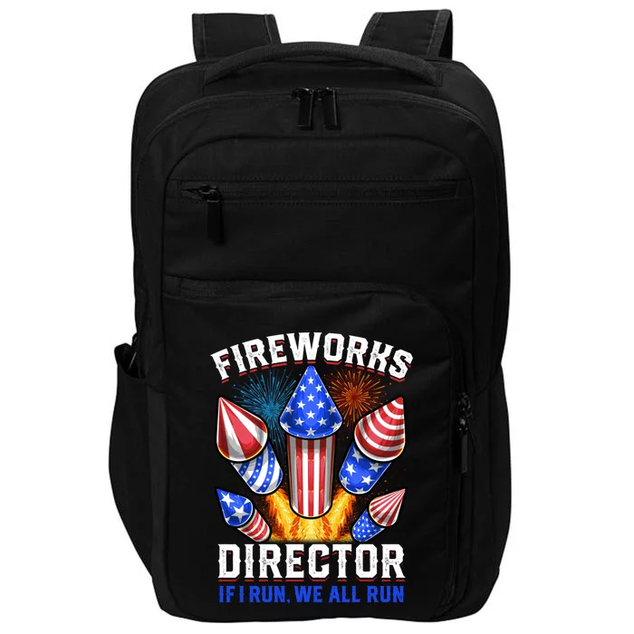 Fireworks Director Pyrotechnician 4th Of July Gift Impact Tech Backpack