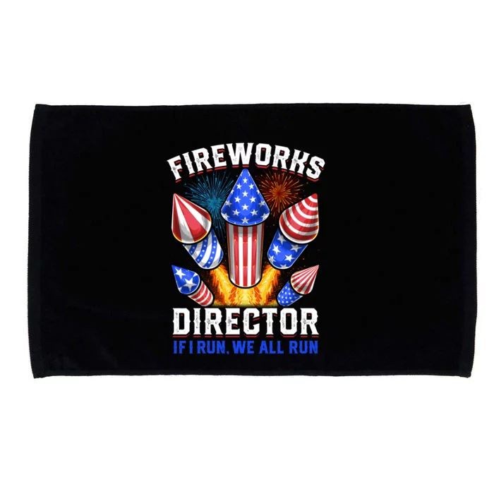 Fireworks Director Pyrotechnician 4th Of July Gift Microfiber Hand Towel