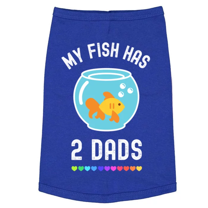 Fish Dad Pride Lgbt Lgbtq Rainbow Cute Pet Fish Dad Funny Gift Doggie Tank