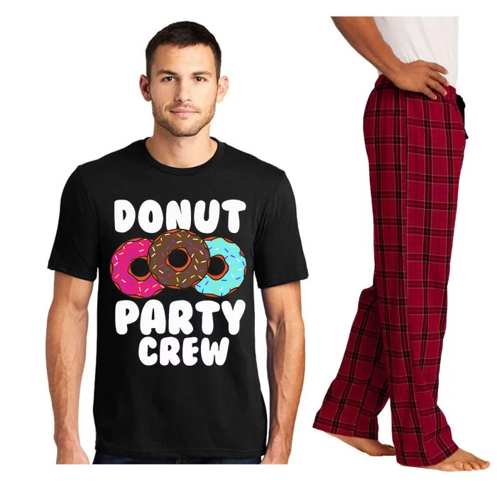 Funny Donut Party Crew Cool Doughnut Gift For Women Pajama Set