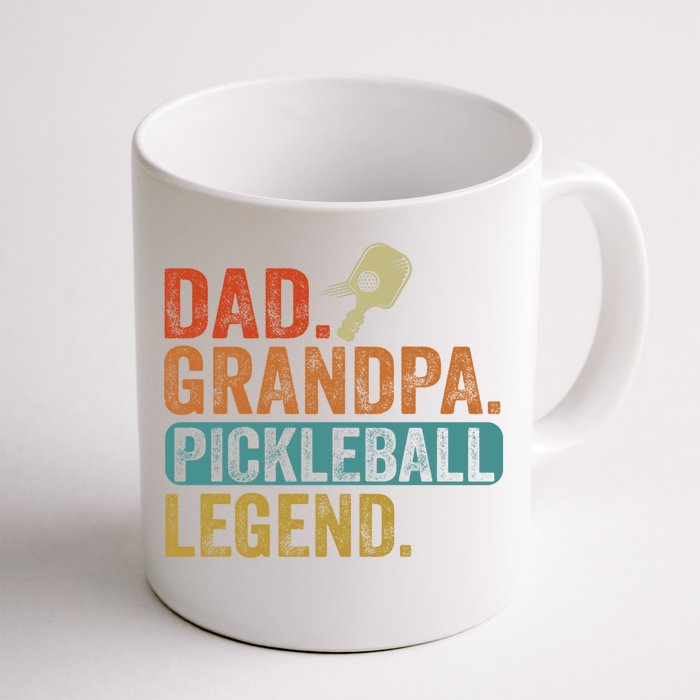 Fathers Day Present Pickleball Dad Grandpa Pickleball Legend Gift Front & Back Coffee Mug