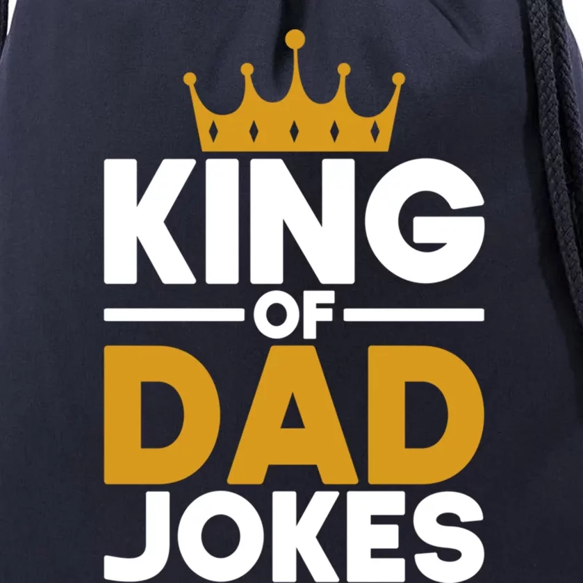 Funny Daddy Puns Rad Jokes Fathers Day King Of Dad Jokes Gift Drawstring Bag