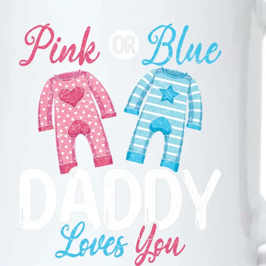 Future Dad Pink Or Blue Daddy Loves You Gender Reveal Gift Black Color Changing Mug