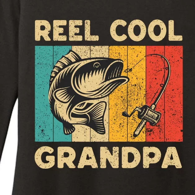 FatherS Day Present Funny Fishing Reel Cool Grandpa Womens CVC Long Sleeve Shirt