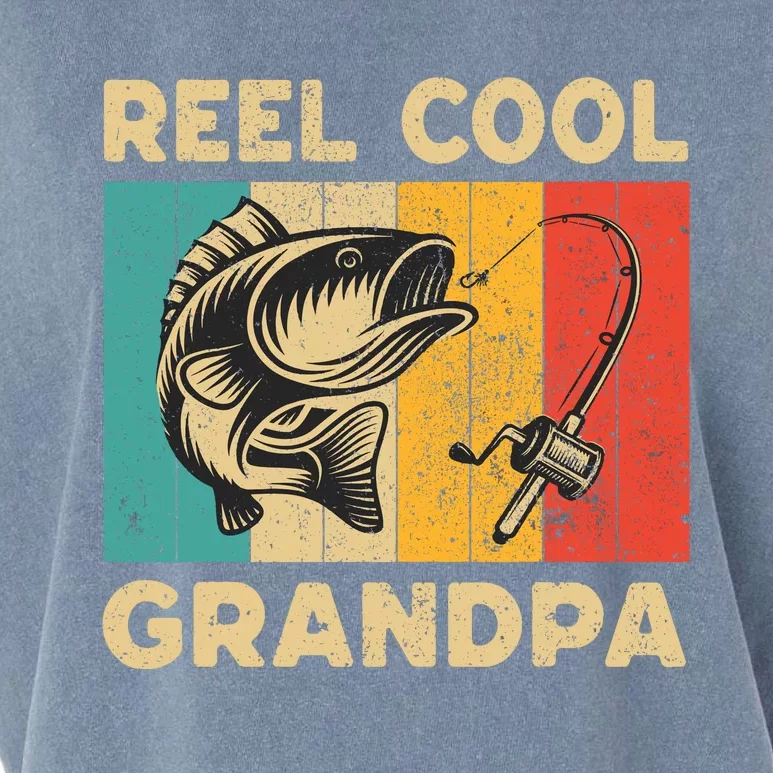 FatherS Day Present Funny Fishing Reel Cool Grandpa Garment-Dyed Women's Muscle Tee