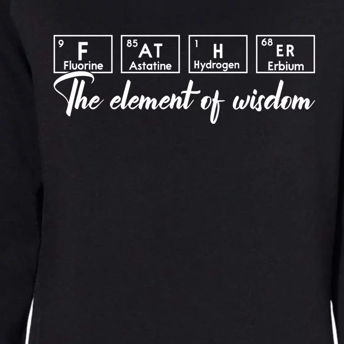 FatherS Day Periodic Table Tribute Womens California Wash Sweatshirt