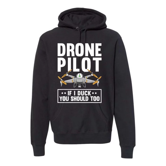 Funny Drone Pilot For RC Racing Pilots Flying FPV Premium Hoodie